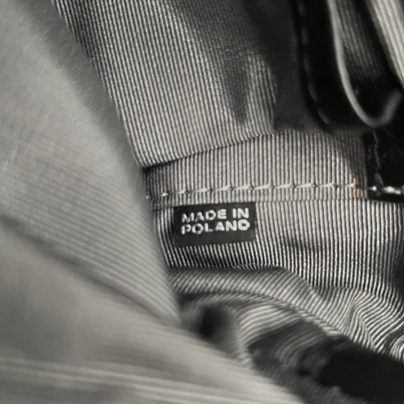 Joanna Maxham Arm Candy Black Leather Shoulder Bag with Silver Chain Straps - Picture 10 of 13